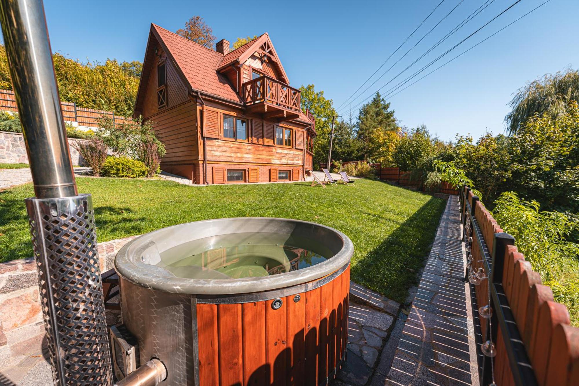 Bug Na Skarpie - Domek Wypoczynkowy Z Jacuzzi I Kominkiem Drohiczyn Extérieur photo